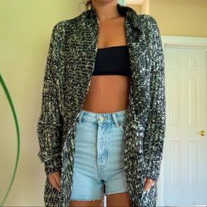 Salt and pepper sweater cardigan